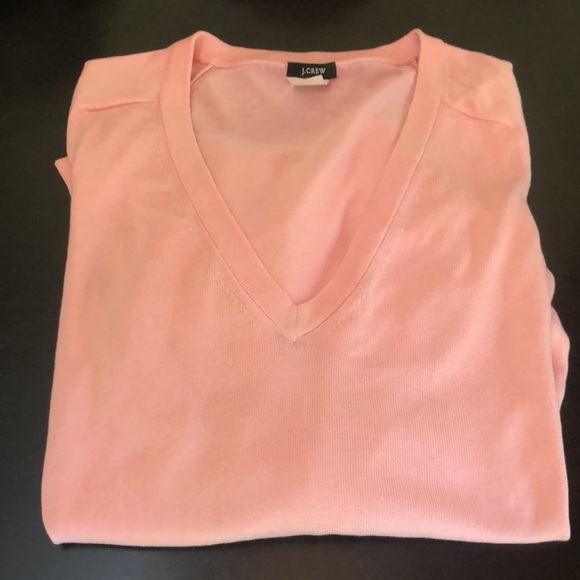 J.Crew V-Neck Sweater - Light Pink - Medium (Style 72576) - Picture 2 of 10